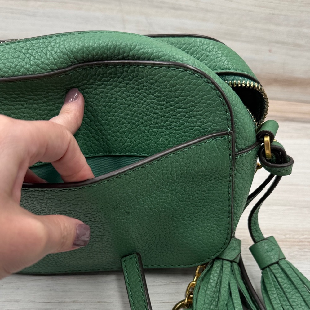 Tory Burch Green Crossbody Bag with Tassel - Picture 3 of 3